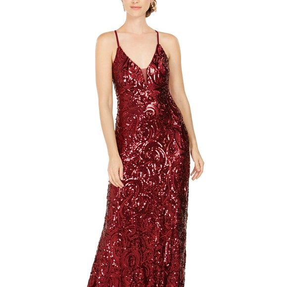 nightway sequined gown